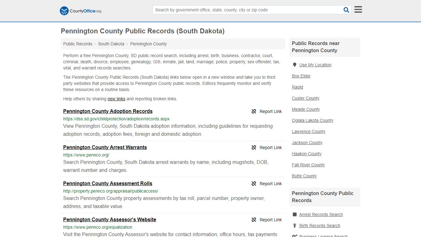 Public Records - Pennington County, SD (Business, Criminal ...